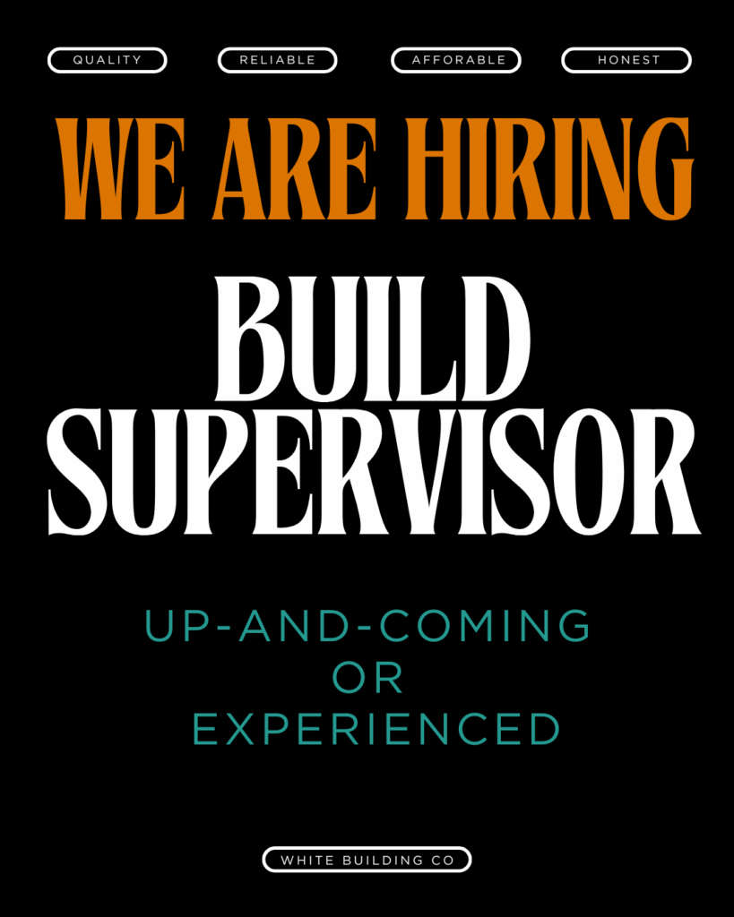 Up-and-Coming Building Supervisor - Collie & South West | White ...
